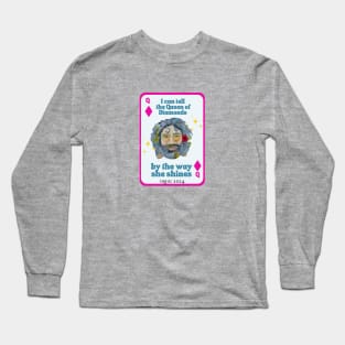 Queen of Diamonds in Pink Long Sleeve T-Shirt